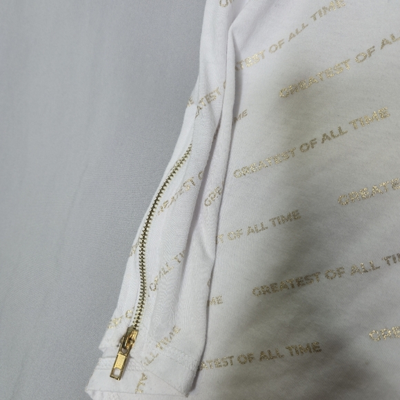 Urban Black Men's GOAT White And Gold Short Sleeve Tee Size M - Picture 8 of 11